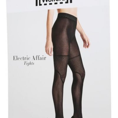 Wolford Electric Affair Black Tights L78616 Size Medium